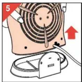 PHILIPS HD3275 - Storing the mains cord - 2