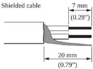 TOA DA550F - Cable end treatment - 1