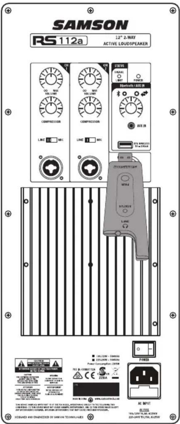 SAMSON RS112a - Collegamento del microfono wireless XPD (venduto separatamente) - 1