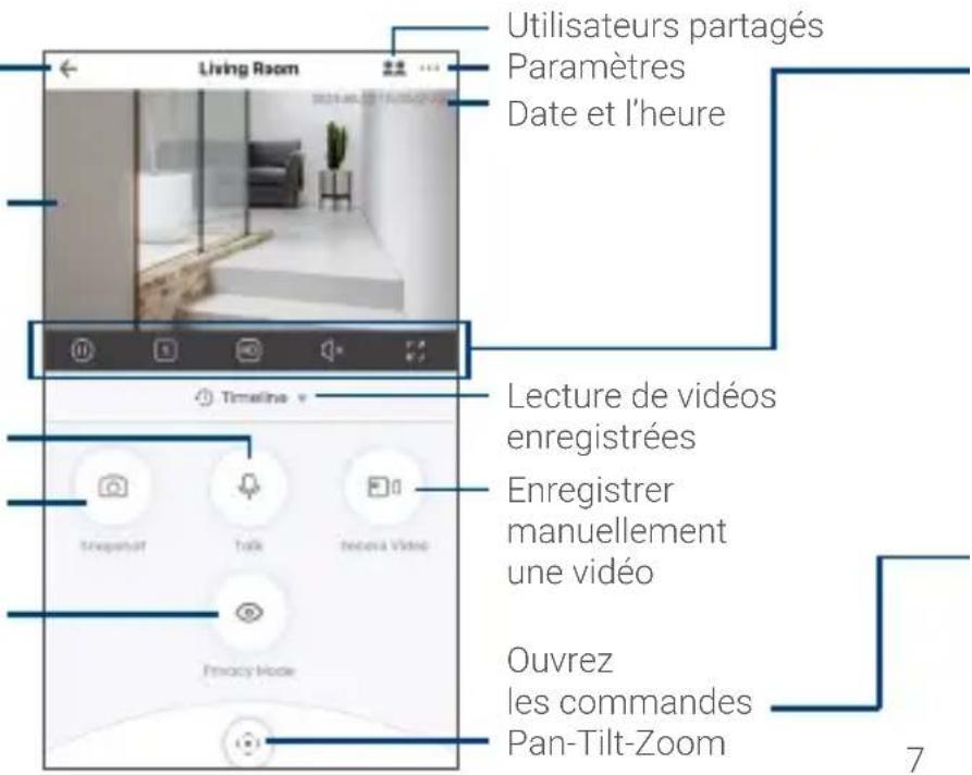 Lorex W462AQCE - Aperçu de l'application lorex home - 1