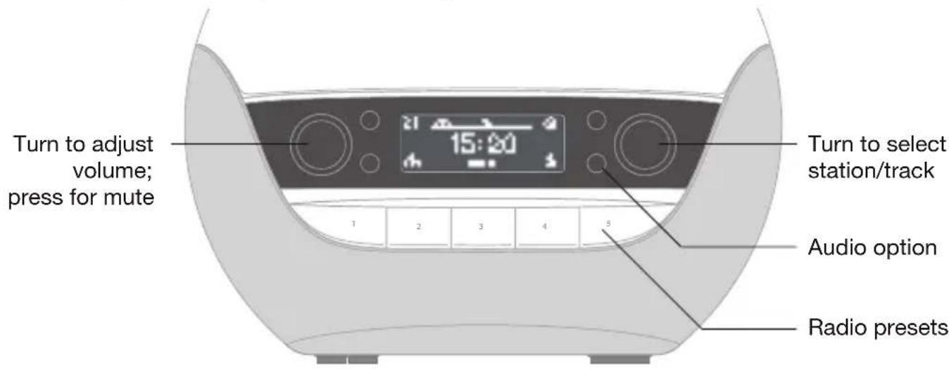 LUMIE Bodyclock Luxe 750DAB - Using the audio - 1