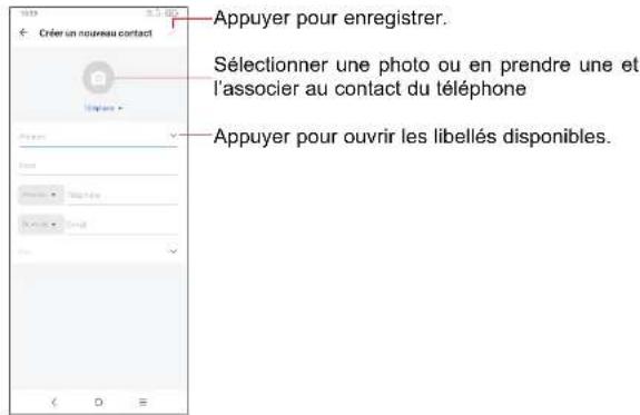 TCL 305i - Ajouter un contact - 1