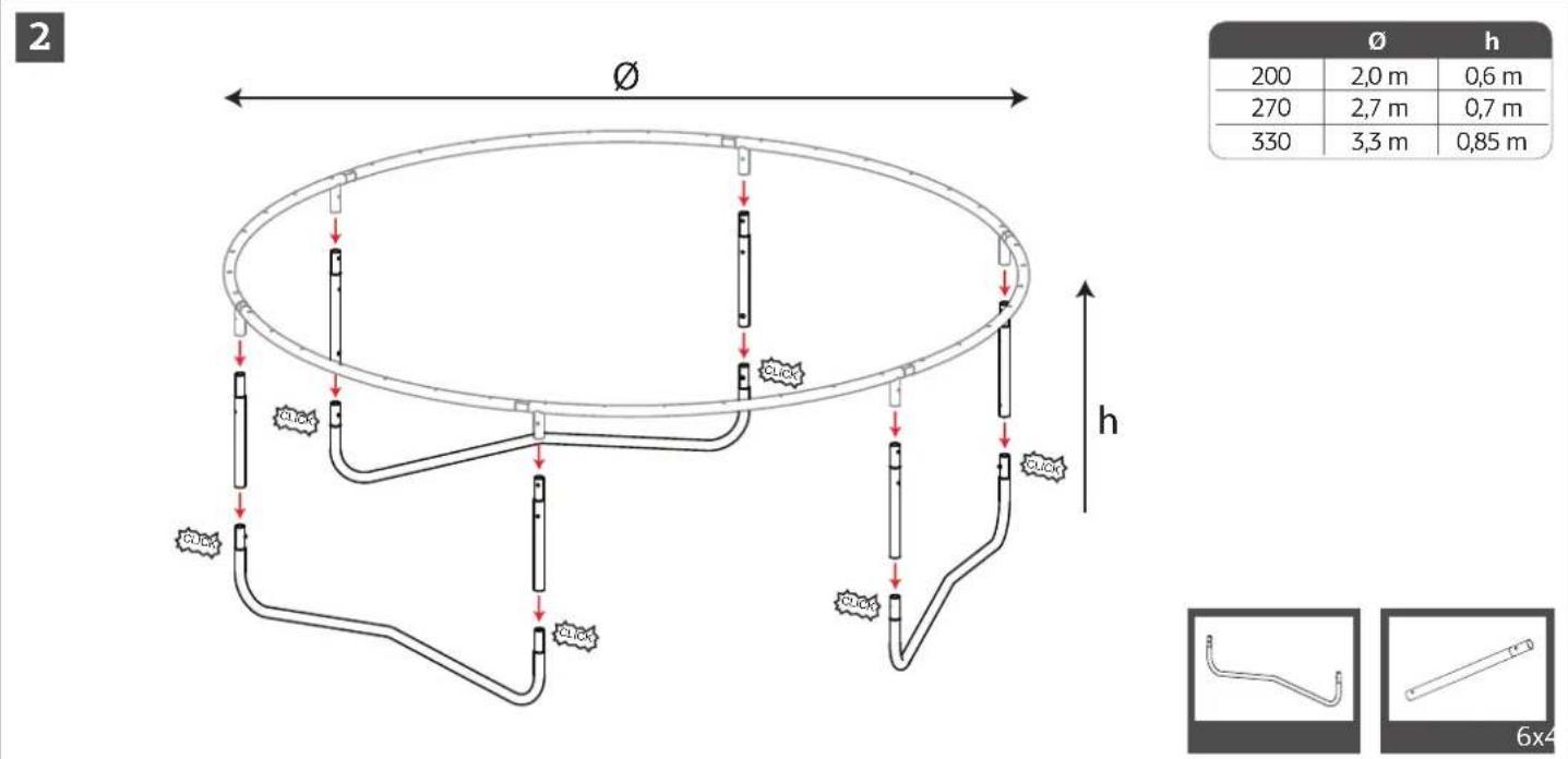 2 Ø h 200 2,0 m 0,6 m 270 2,7 m 0,7 m 330 3,3 m 0,85 m h 6x4