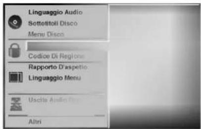 Linguaggio Audio Sottotitoli Disco Menu Disco Codice Di Regione Rapporto D'aspetto Linguaggio Menu Uscite Audio Plus Altri