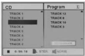 CD Program TRACK 1 TRACK 2 TRACK 4 TRACK 5 TRACK 6 TRACK 7 TRACK 8 TRACK 9 TRACK 10 TRACK 12 TRACK 3 0:56:10 STER NORM