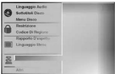 Linguaggio Audio Sottotitoli Disco Menu Disco Restrizione Codice Di Regione Rapporto D'aspetto Linguaggio Menu Altri