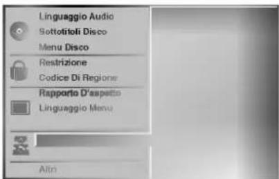 Linguaggio Audio Sottotitoli Disco Menu Disco Restrizione Codice Di Regione Rapporto D'aspetto Linguaggio Menu Altn