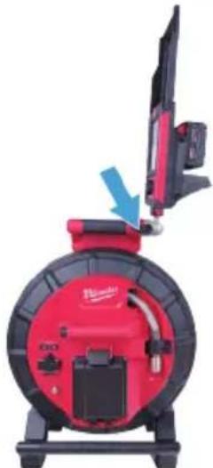MILWAUKEE M18 297522 - Ajustage de l'angle de visionnement du moniteur sans fil : - 1