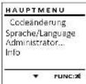 Burg Wächter WS Office 821 E - Menü Codeänderung - 1