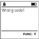 Burg Wächter WS Office 821 E - Error messages - 2