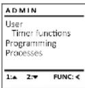 Burg Wächter WS Office 811 E FP - Menu Administrator/Tijdfuncties - 1