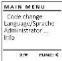 Burg Wächter WS Office 811 E FP - Code Change menu - 1