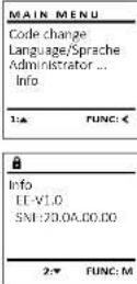 Burg Wächter WS Office 811 E FP - Menu Administrator / Setup / Aanmelden - 2