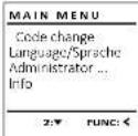 Burg Wächter Royal 542 KK - Menu CodewjZiging - 1