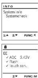 Burg Wächter Royal 542 KK - Menu info/verification système - 1