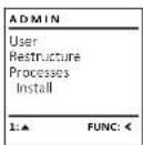 Burg Wächter Royal 542 KK - Menu Administrator / Setup - 1