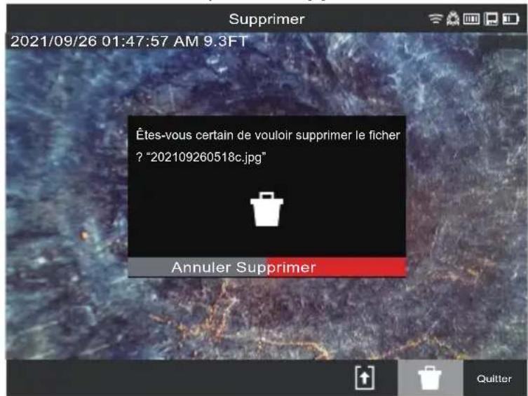 MILWAUKEE M18 297622 - Suppression des fichiers depuis la galerie - 1