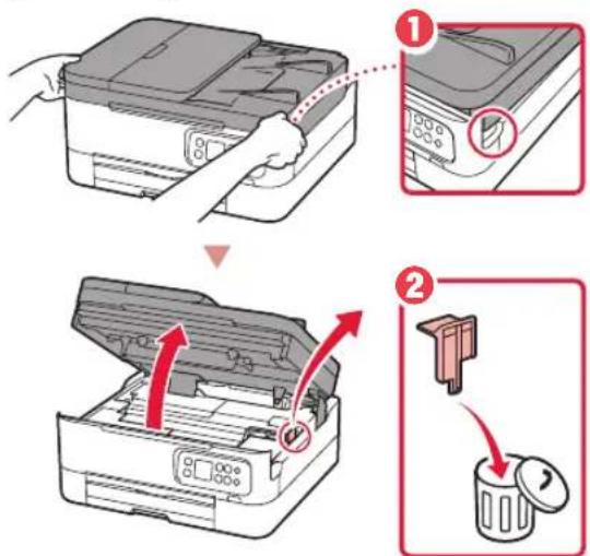CANON PIXMA TS7451a - Verpakkingsmateriaal verwijderen - 2