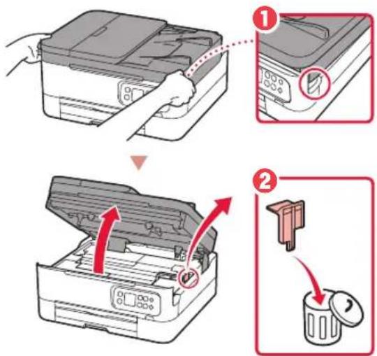 CANON PIXMA TS7451a - Retrait du matériel d'emballage - 2