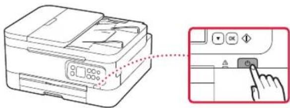 CANON PIXMA TS7451a - Ενεργοποίηση του εκτυπωτή - 3