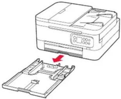CANON PIXMA TS7451a - Verwijder de cassette uit de printer. - 1