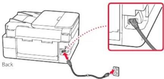 CANON PIXMA TS7451a - Turning on the Printer - 2