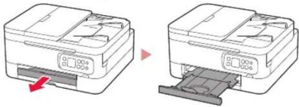 CANON PIXMA TS7451a - Dra ut utmatningsfacket. - 1