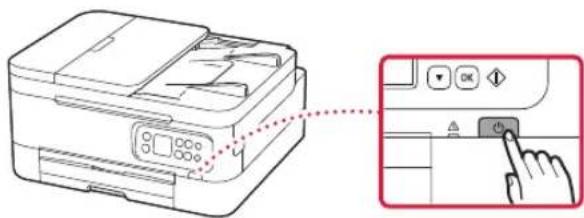 CANON PIXMA TS7451a - Turning on the Printer - 3