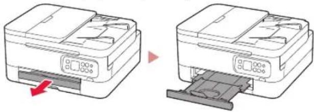 CANON PIXMA TS7451a - Pull out the paper output tray. - 1