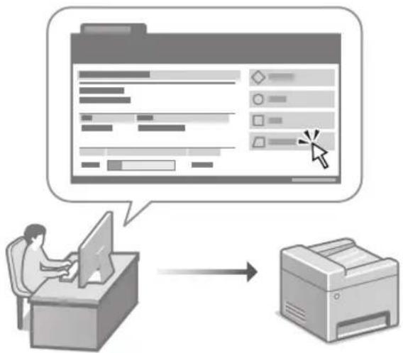 CANON iSENSYS MF754Cdw - Laitteen hallinta tietokoneesta (etäkäyttöliittymä) - 1