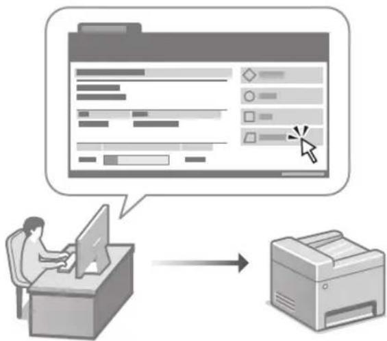 CANON iSENSYS MF754Cdw - Készülék kezelése számítógépről (távoli felhasználói felület) - 1
