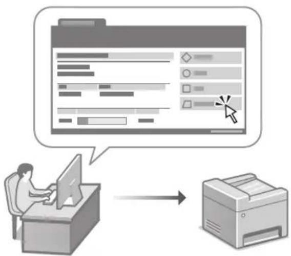 CANON iSENSYS MF754Cdw - Operar o aparelho a partir de um computador (Interface Remota) - 1