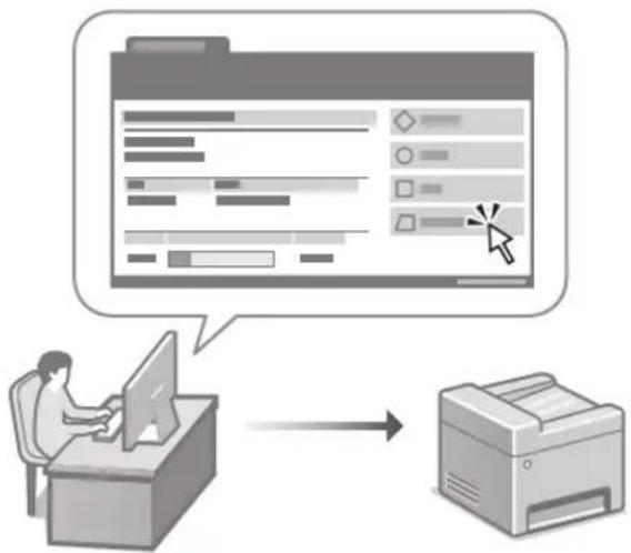 CANON iSENSYS MF754Cdw - Upravljanje naprave iz računalnika (Oddaljeni uporabniški vmesnik) - 1