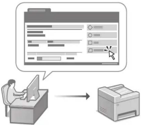 CANON iSENSYS MF754Cdw - Administration af maskinen fra en computer (Fjern-UI) - 1