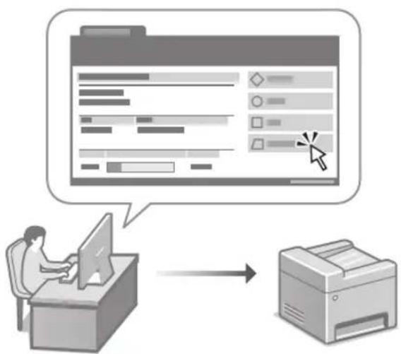 CANON iSENSYS MF754Cdw - Gestionarea aparatului de pe un computer (IU la distanță) - 1