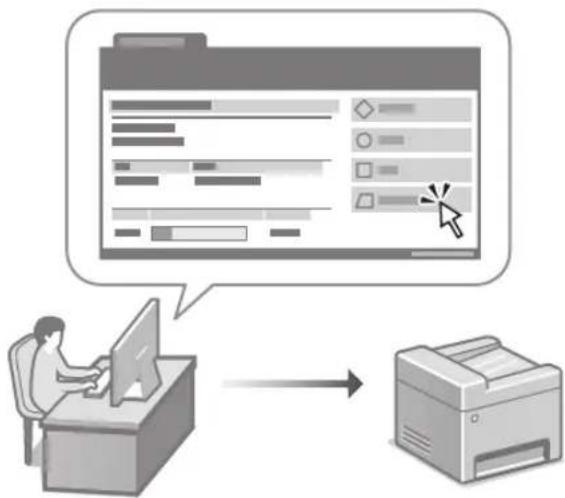 CANON iSENSYS MF754Cdw - lekārtas vadība no datora (Attālais interfeiss) - 1