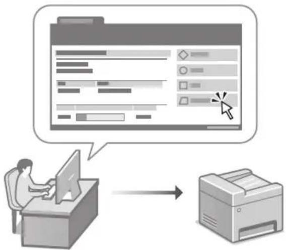 CANON iSENSYS MF754Cdw - Gestión del equipo desde un ordenador (IU remota) - 1