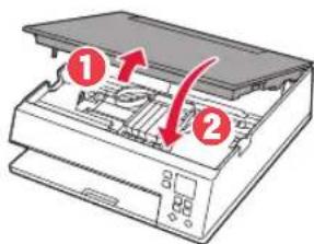 Sluit de scaneenheid / klep. 1