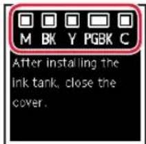 CANON PIXMA TS6351a - Gentag trin 2 til 5 for at installere alle blaekbeholderne. - 1