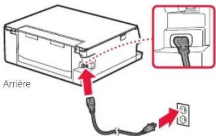 CANON PIXMA TS6351a - Mise sous tension de l'imprimante - 2