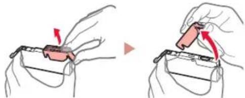 Verwijder langzaam het oranje kapje. 1