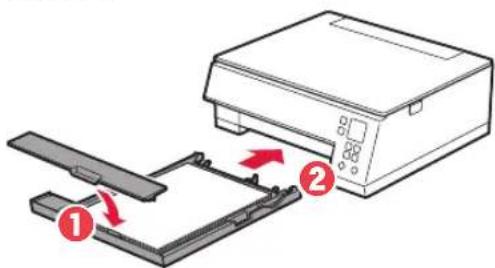 CANON PIXMA TS6351a - Collegare il coperchio del cassetto e reinserire il cassetto. - 1