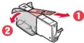 CANON PIXMA TS705a - Remove the tape and film on the ink tanks. - 1