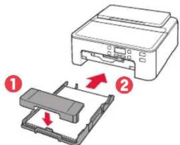 CANON PIXMA TS705a - Coloque la cubierta del cassette y reemplace el cassette. - 1