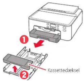 CANON PIXMA TS705a - Fjern kassetten fra printeren, og fjern kassettedækslet. - 1