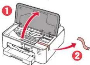 CANON PIXMA TS705a - Entfernen des Verpackungsmaterials - 2