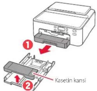 CANON PIXMA TS705a - Poista kasetti tulostimesta ja poista kasetin kansi. - 1