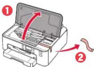 CANON PIXMA TS705a - Retrait du matériel d'emballage - 2