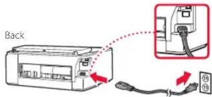 CANON PIXMA TS705a - Turning on the Printer - 2
