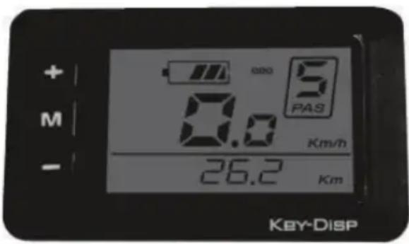 + M - 0.0 5 PAS Km/h 26.2 Km KEY-Disp